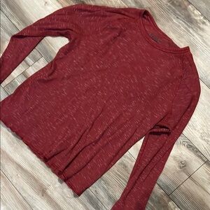 Red Long Sleeve Top